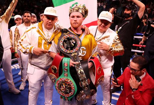 Canelo, tras ganar el campeonato del mundo el pasado noviembre en Las Vegas