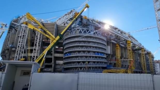 El Bernabéu avanza sin descanso: impresiona el hipogeo y ya se prueba el espectáculo de luces