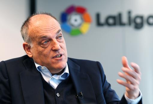 Javier Tebas: «Lo que Florentino hace para el Madrid no lo quiere para LaLiga»