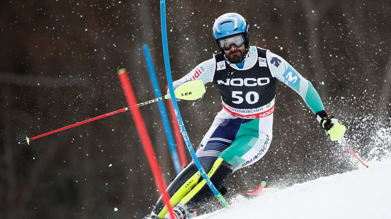 Quim Salarich, en su participación en el eslalon de Garmisch