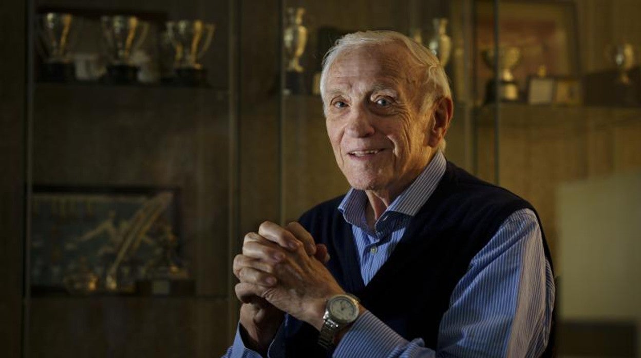 José Emilio Santamaría, durante la entrevista con ABC