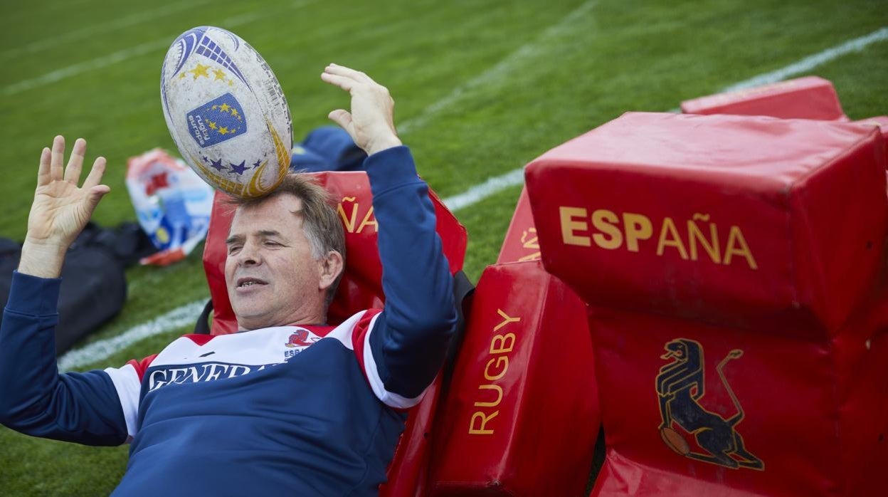 Santiago Santos, seleccionador español de rugby, posa para ABC