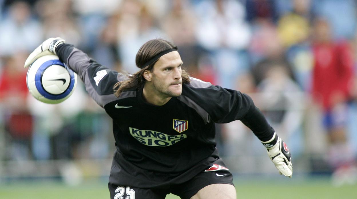 Leo Franco durante su etapa en el Atlético de Madrid