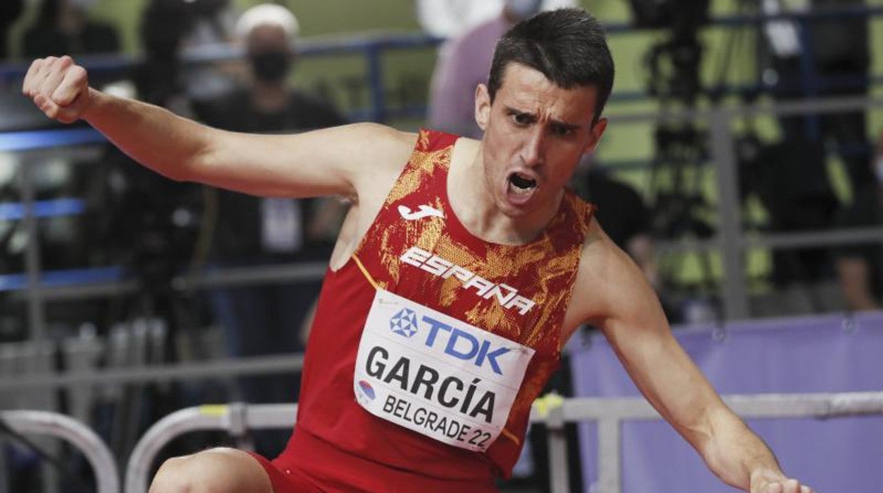 Mariano García, tras ganar el título mundial en Belgrado