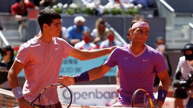 Nadal examina la madurez de Alcaraz