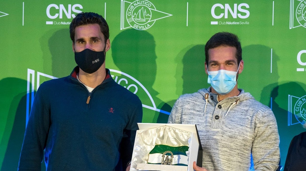 Los remeros olímpicos Jaime Canalejo y Javier García