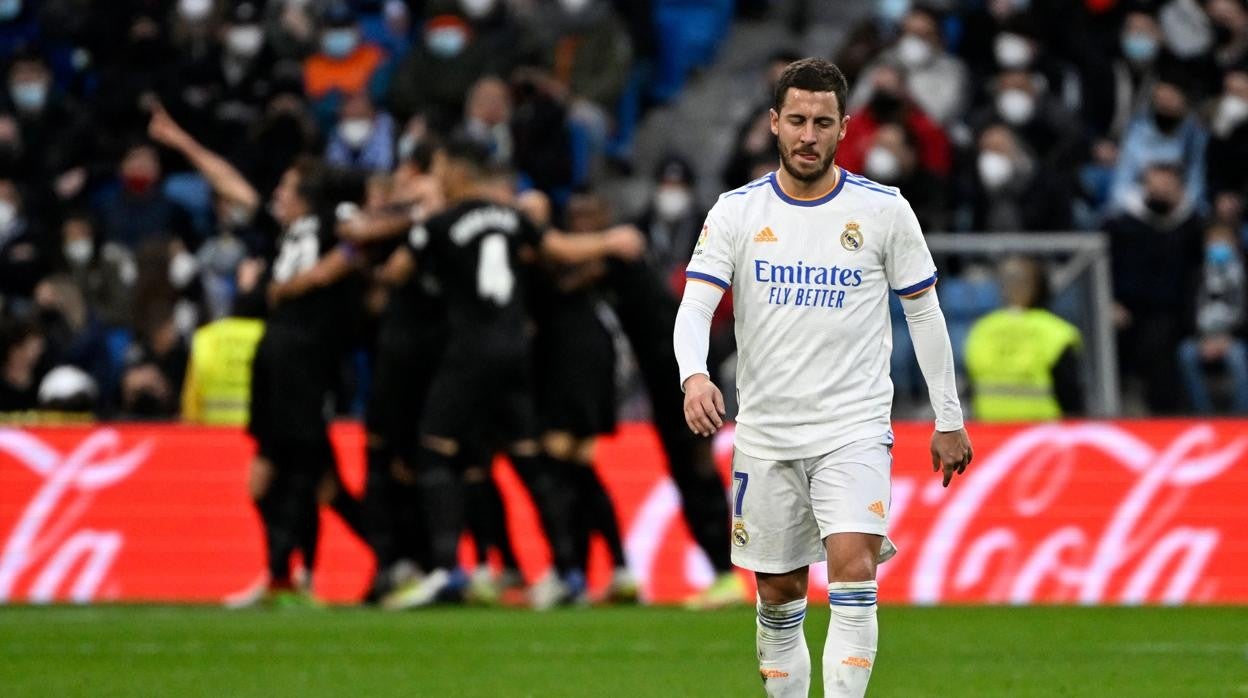 Hazard, durante un partido de Liga ante el Real Madrid