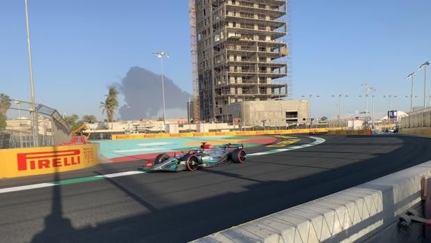 Cae un misil cerca del circuito de Fórmula 1 durante los entrenamientos