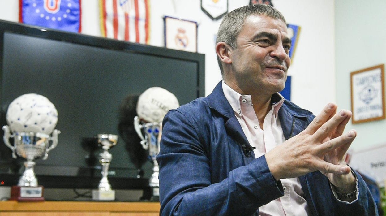 Manolo Sanchís, durante un momento de lla entrevista