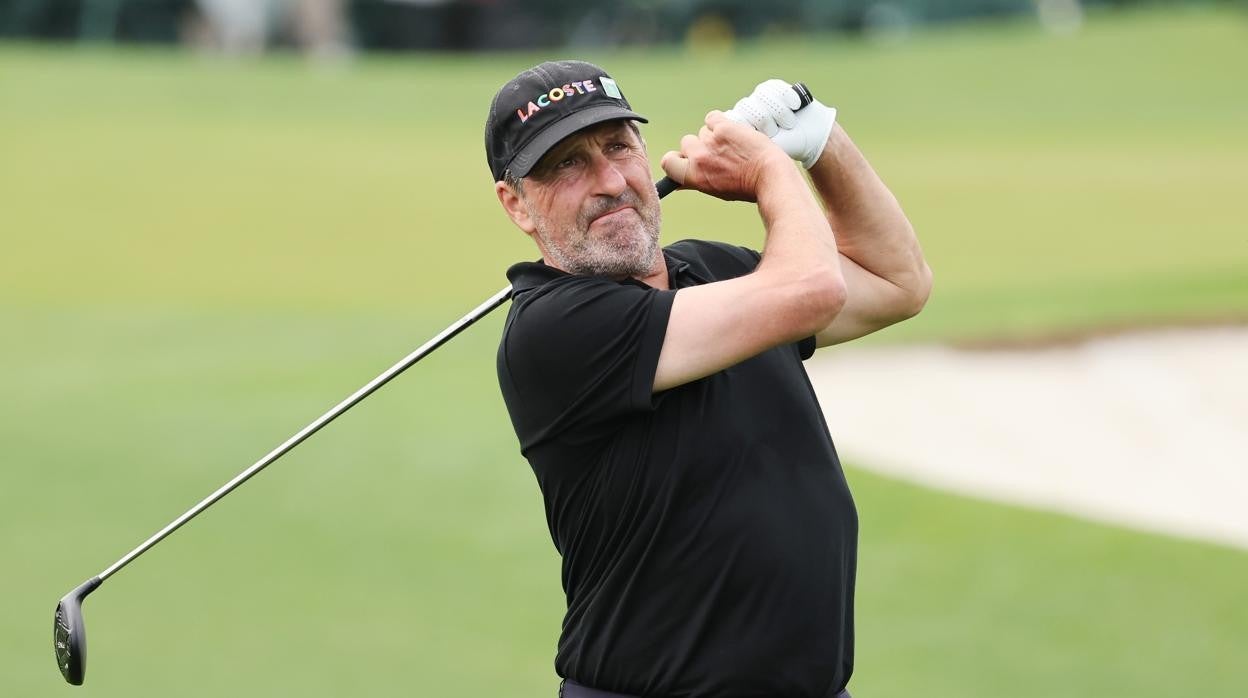 Olazábal, durante el Masters de Augusta