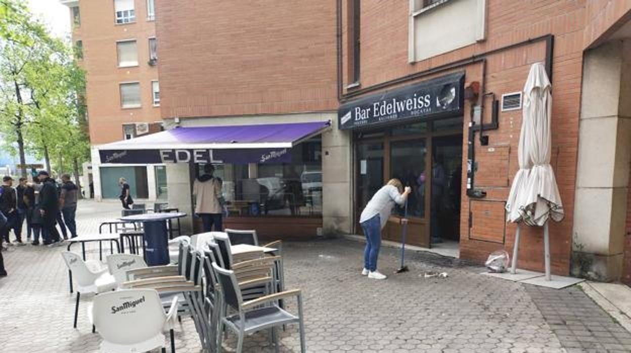 Una imagen de la terraza donde se ha producido la agresión