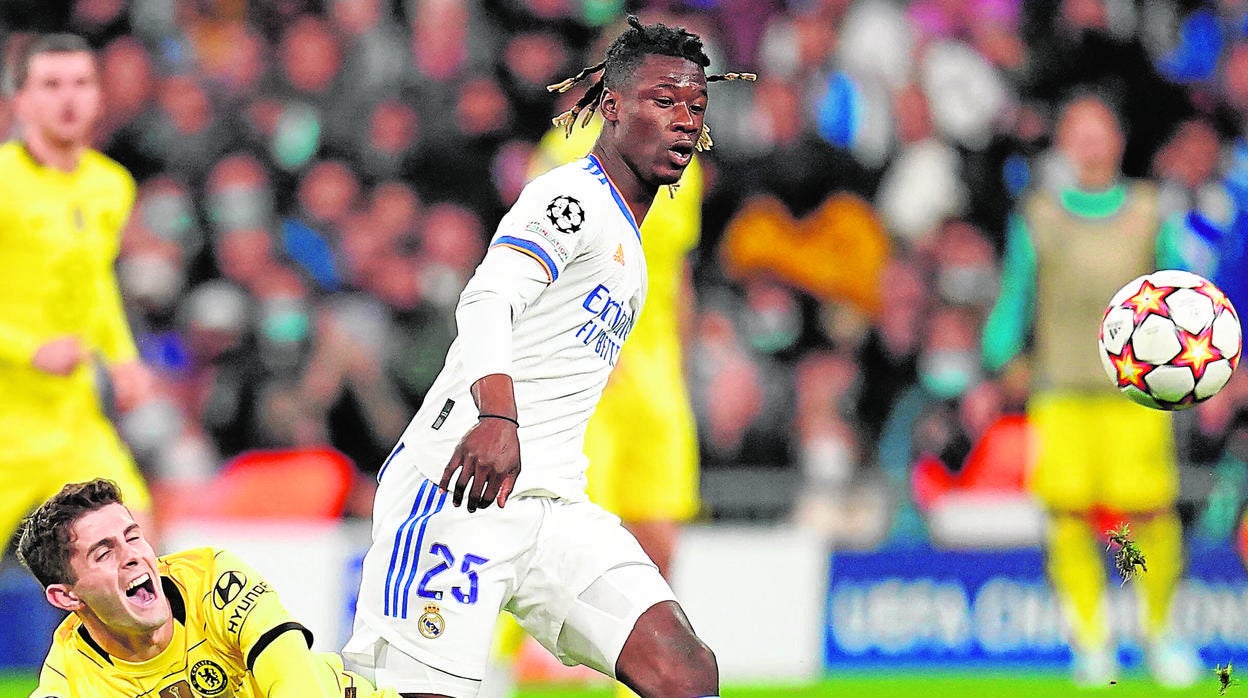 Camavinga, ante el Chelsea el pasado miércoles