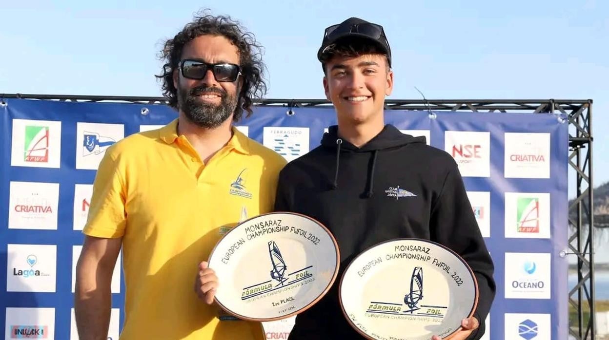 Alex Ortega, campeón de Europa Juvenil de la clase IqFoil