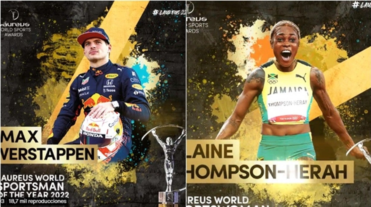 Verstappen y Thompson-Herah ganan el Laureus al mejor deportista del año