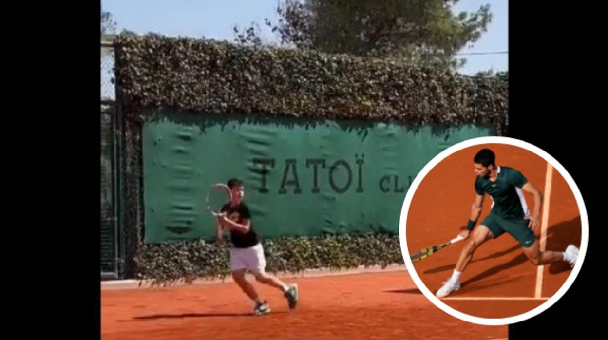 El prodigio de los Alcaraz: así juega al tenis Jaime, el hermano de 10 años de Carlos