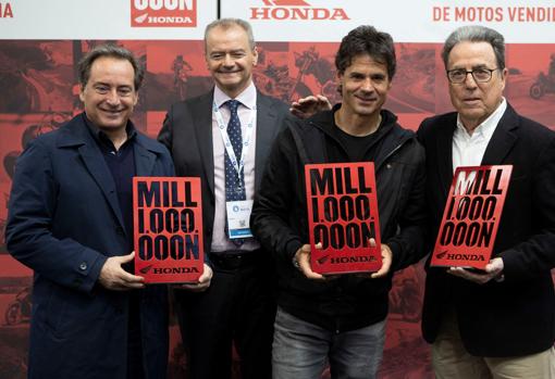 Sito Pons, Marc Serruya, Álex Crivillé y Joan Canyellas.