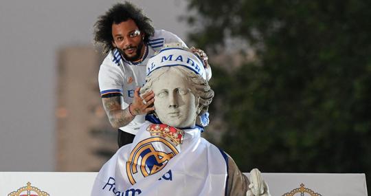 Marcelo, con la diosa Cibeles