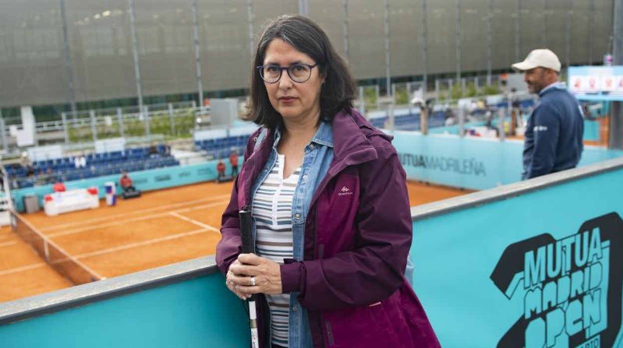 Teresa González, aficionada al tenis