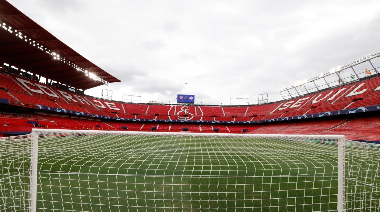 Imagen del estadio Ramón Sánchez-Pizjuán, sede de la final de la Europa League 2022 el 18 de mayo