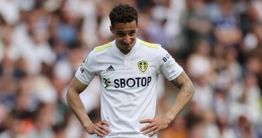 Rodrigo Moreno, ddel Leeds, tras empatar ante el Brighton en Elland Road