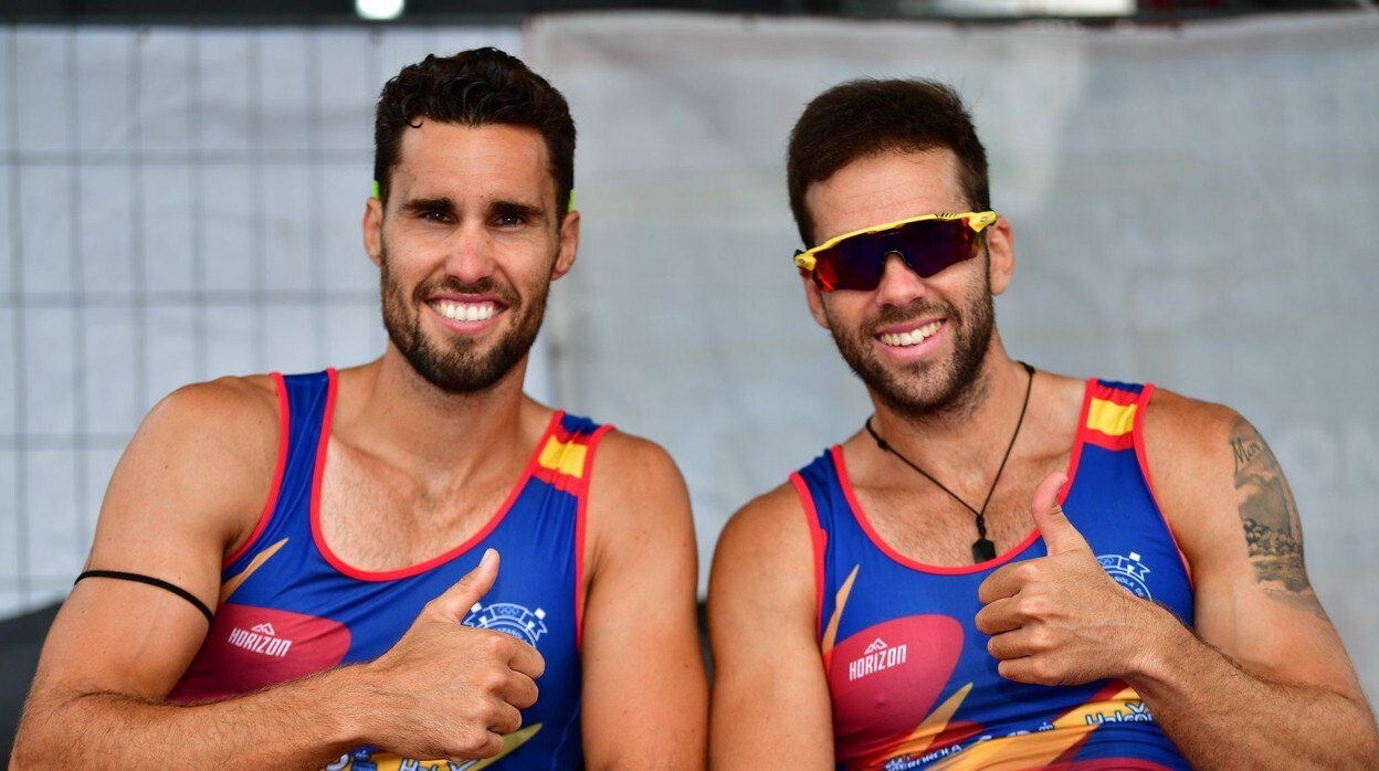 Jaime Canalejo y Javier García, felices tras la medalla de plata