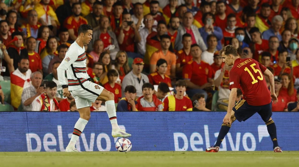 Cristiano Ronaldo, ante España en el segundo tiempo