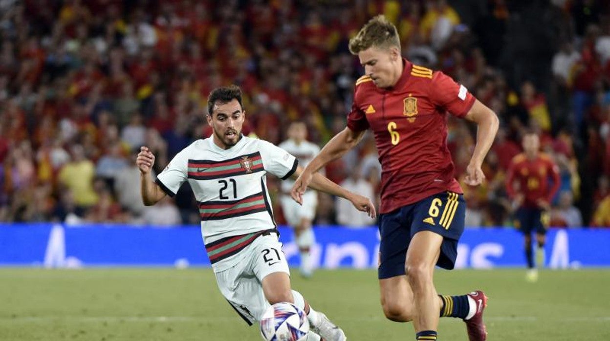 Marcos Llorente en su partido contra Portugal