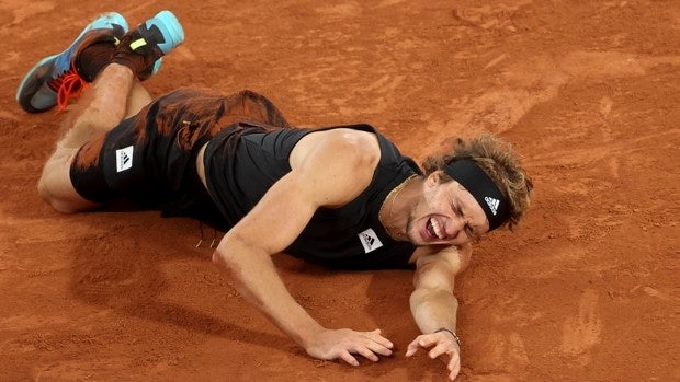 La peor noticia para Zverev: «Parece que me he roto varios ligamentos»