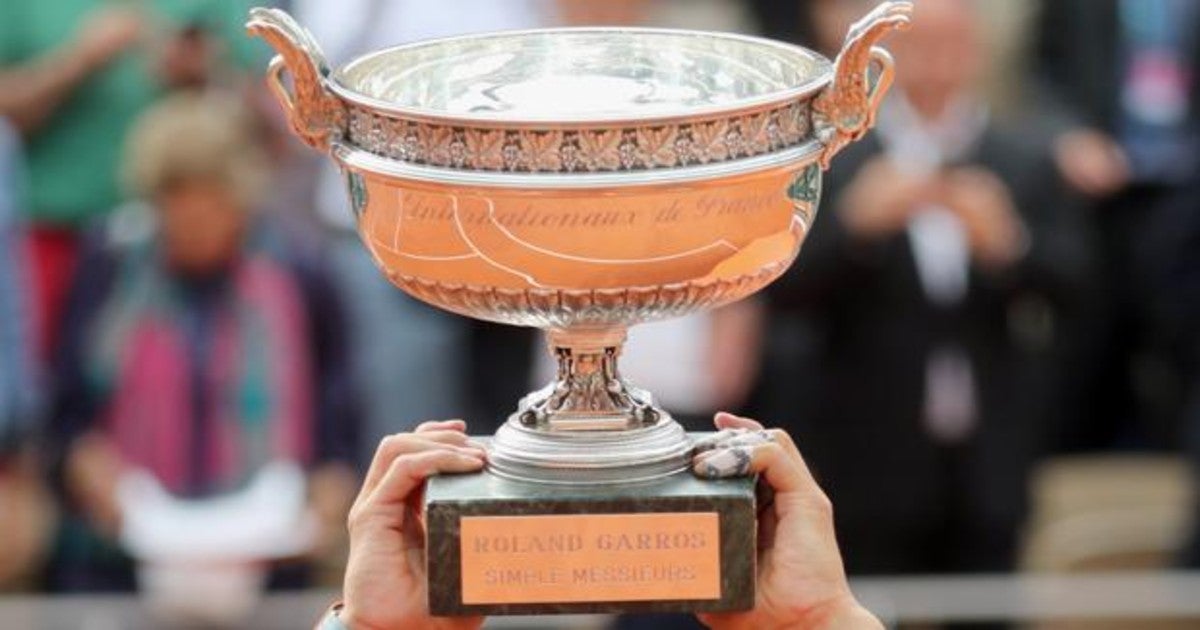 Imagen de archivo del trofeo de Roland Garros