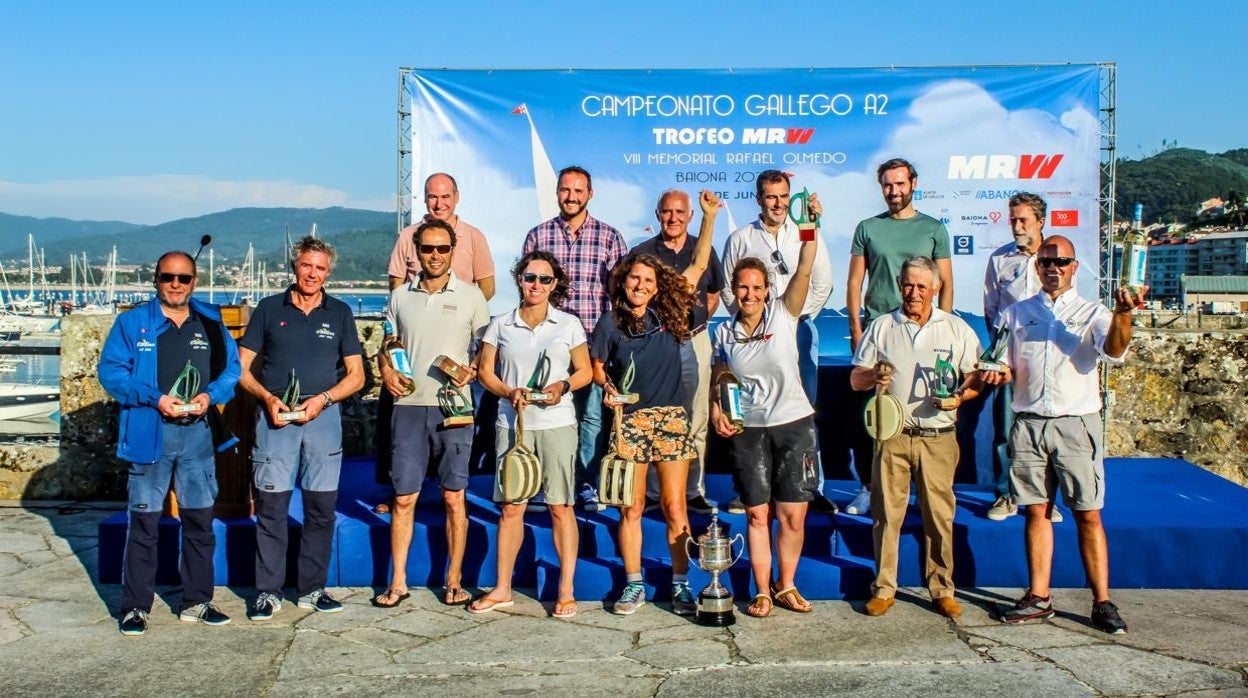 Ramada y Óscar Peixoto y Nano Yáñez y Manuel Fernández, campeones Gallegos de A Dos