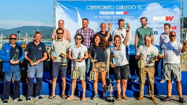 Ramada y Óscar Peixoto y Nano Yáñez y Manuel Fernández, campeones Gallegos de A Dos