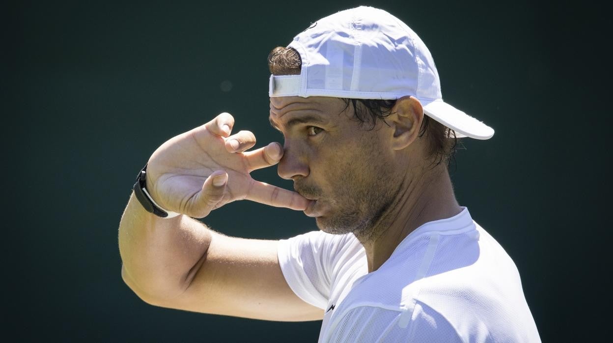 Rafa Nadal, en su partido ante Wawrinka