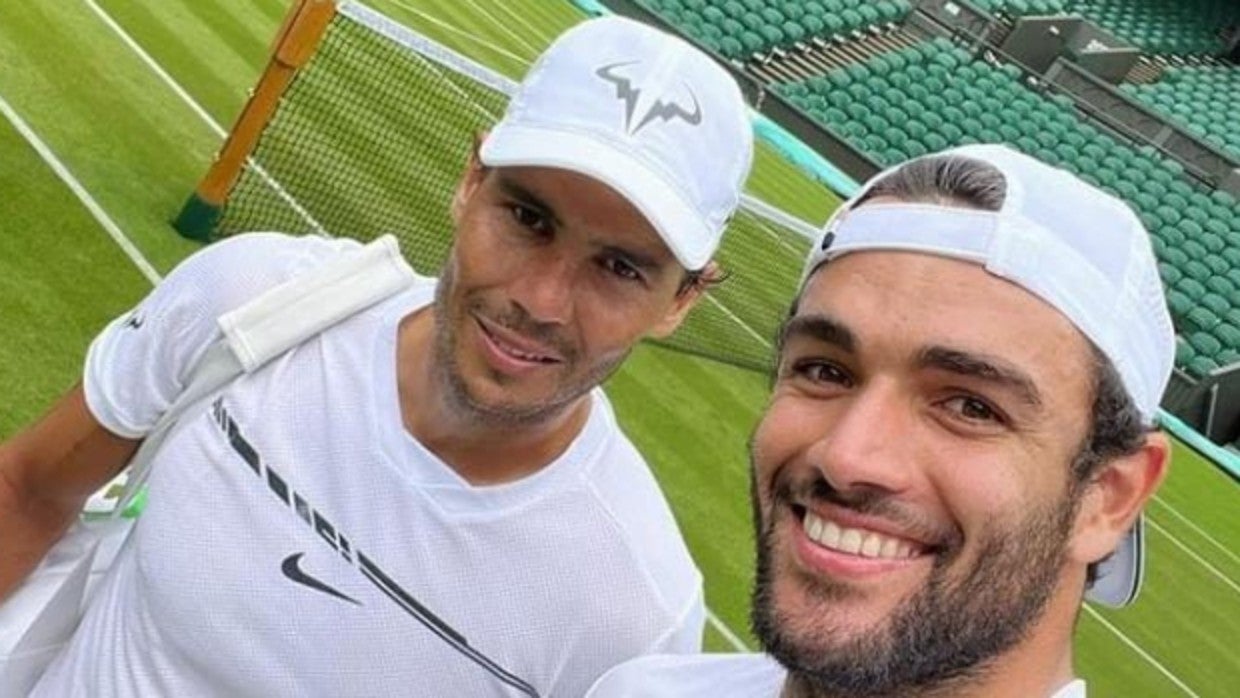 Nadla y Berrettini se entrenaron juntos hace cinco días