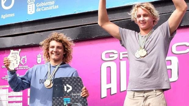 Los tinerfeños Lorenzo Casati y Jeremy Burlando, campeones de España en Olas y Big Air