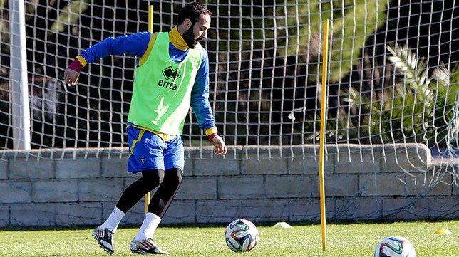 Alarma en el Cádiz CF: Andrés se lesiona en el entrenamiento