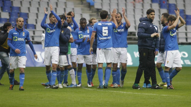 El Real Oviedo completa su penúltimo entrenamiento