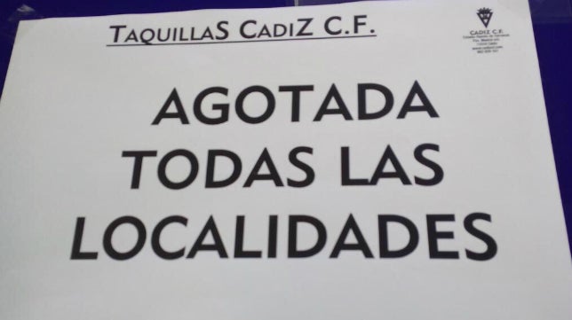 Carranza se queda sin entradas para el Cádiz CF - Oviedo