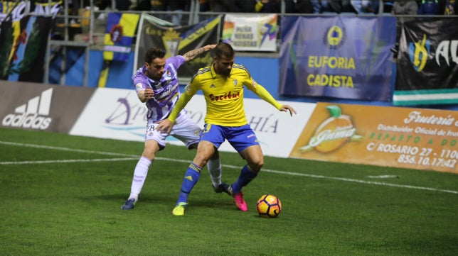 La pizarra del Cádiz CF-Valladolid: Los cambios desactivan al equipo