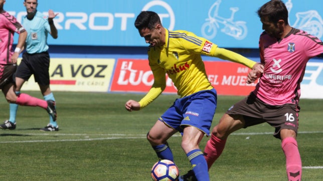 La pizarra del Cádiz CF 0-1 CD Tenerife