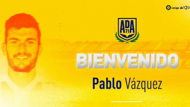 El Alcorcón refuerza su zaga con Pablo Vázquez