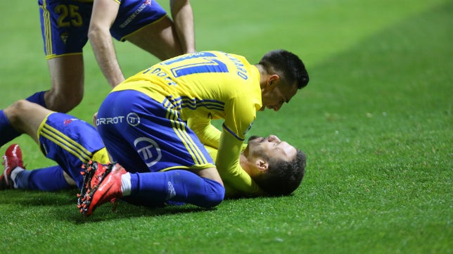 La pizarra del Cádiz CF 2-1 Real Oviedo