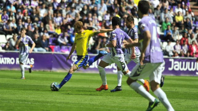 La pizarra del Valladolid-Cádiz CF