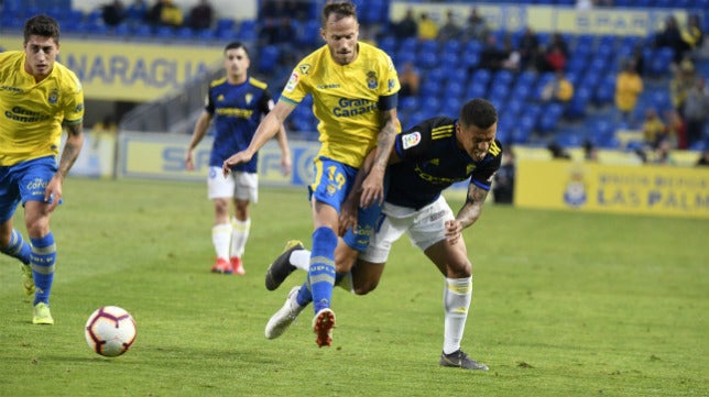 La pizarra del UD Las Palmas-Cádiz CF