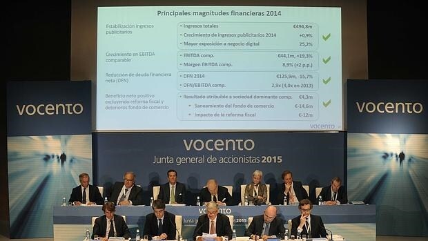 Junta general de accionistas de 2015 de Vocento