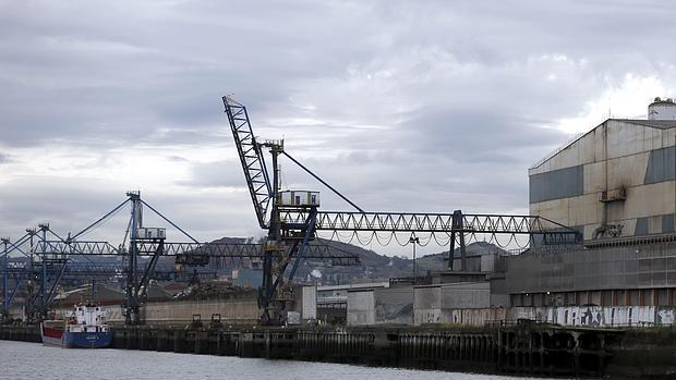 Vista de la planta de Arcelor Mittal en Sestao (Vizcaya)