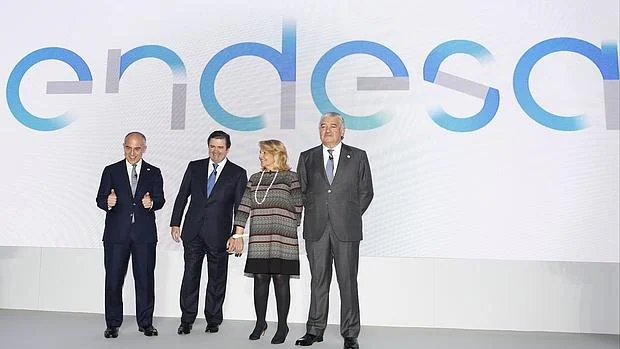 Starace, Prado, Grieco y Bogas, en la presentación de la nueva imagen de la compañía