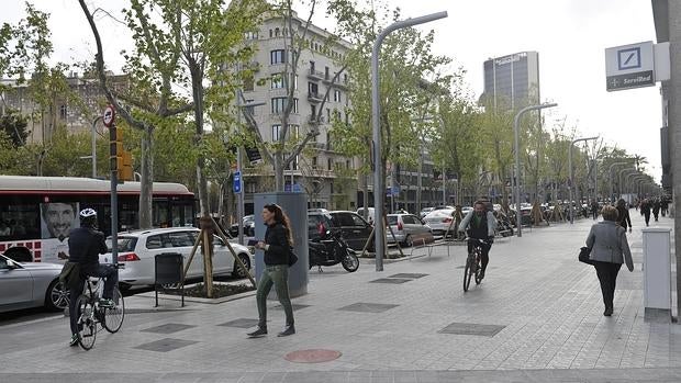 Vista de la Diagonal en Barcelona