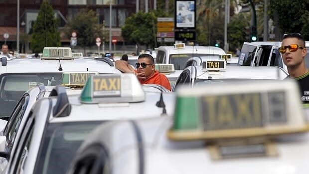 Manifestación de taxistas el pasado mes de septiembre en Córdoba