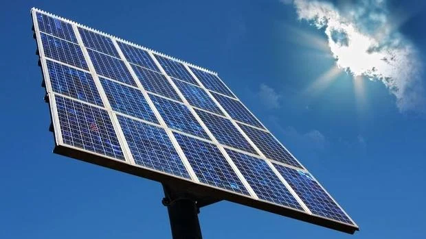 Un panel de energía solar