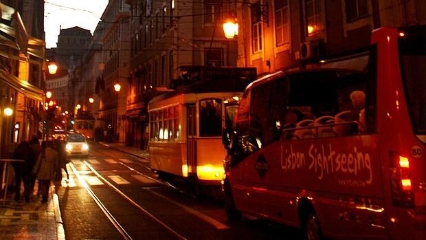 Ruta del tranvía número 28 de Lisboa